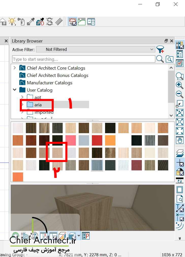 add material to chief architect user library